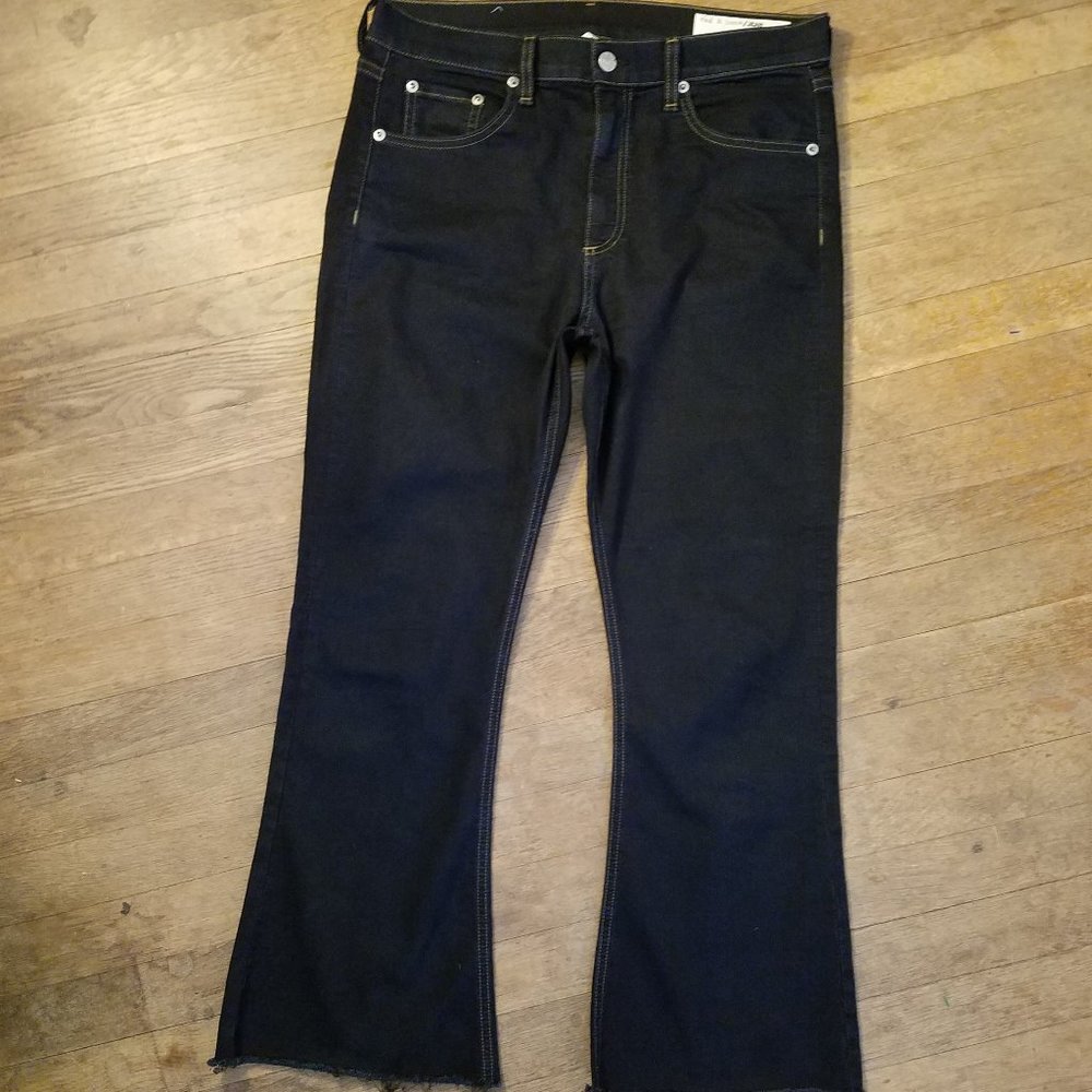 RAG & BONE 10 INCH CROP FLARE JEANS sz 30 EUC